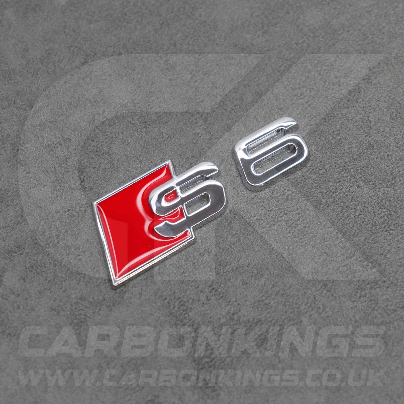 Audi S6 Silver Chrome Boot Rear Badge Letters Logo Emblem C4 C5 C6 C7 C7.5 C8