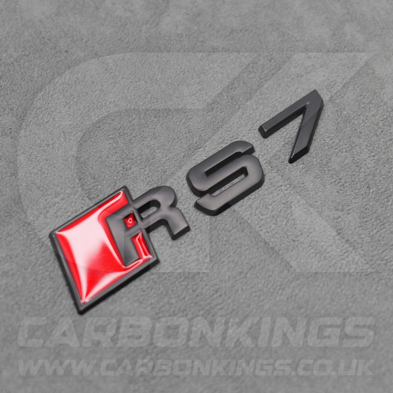 Audi RS7 Matte Black Boot Rear Badge Letters Logo Emblem S 4G8 4K8