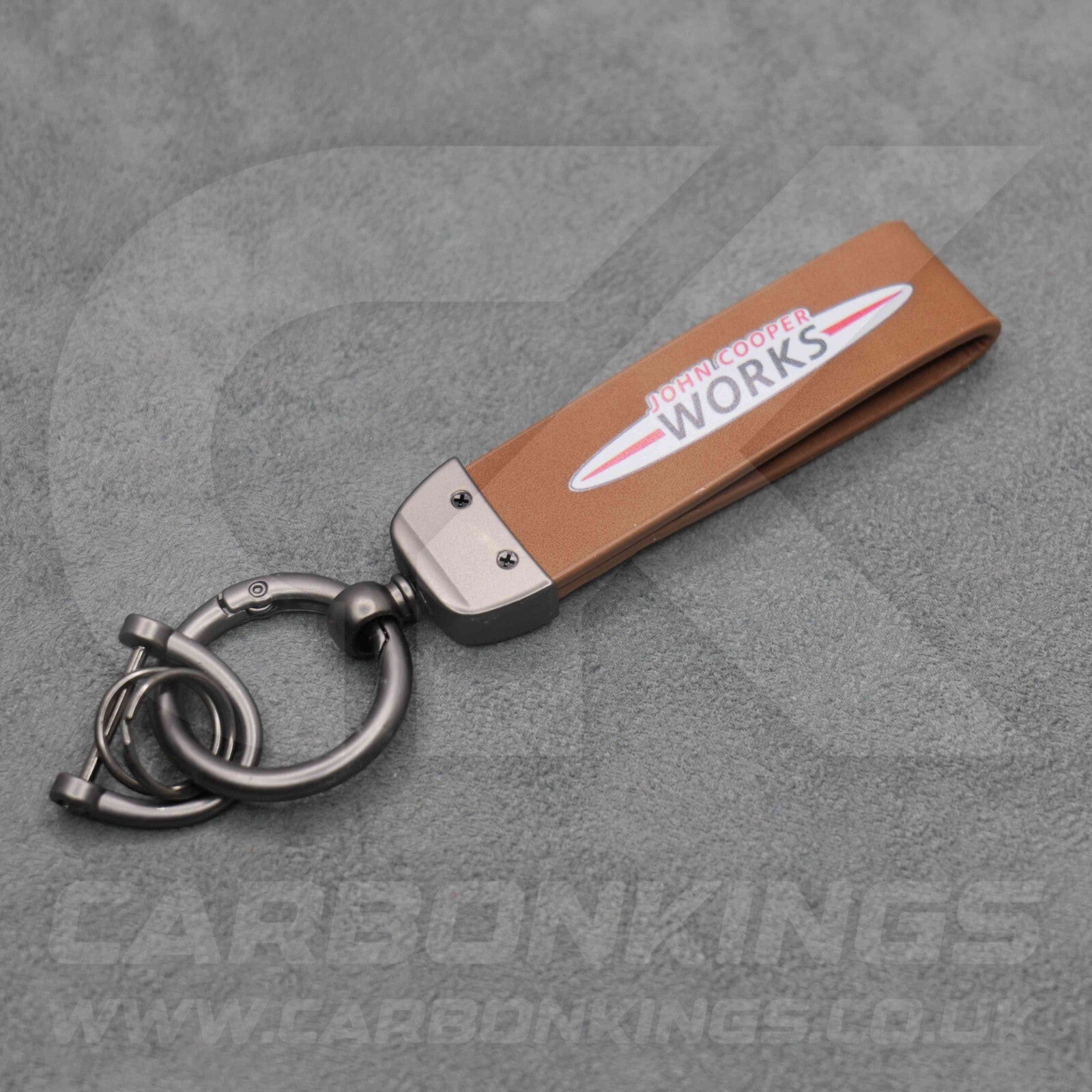 Mini JCW Leather Key Ring Chain John Cooper Works Premium Durable Cooper Clubman