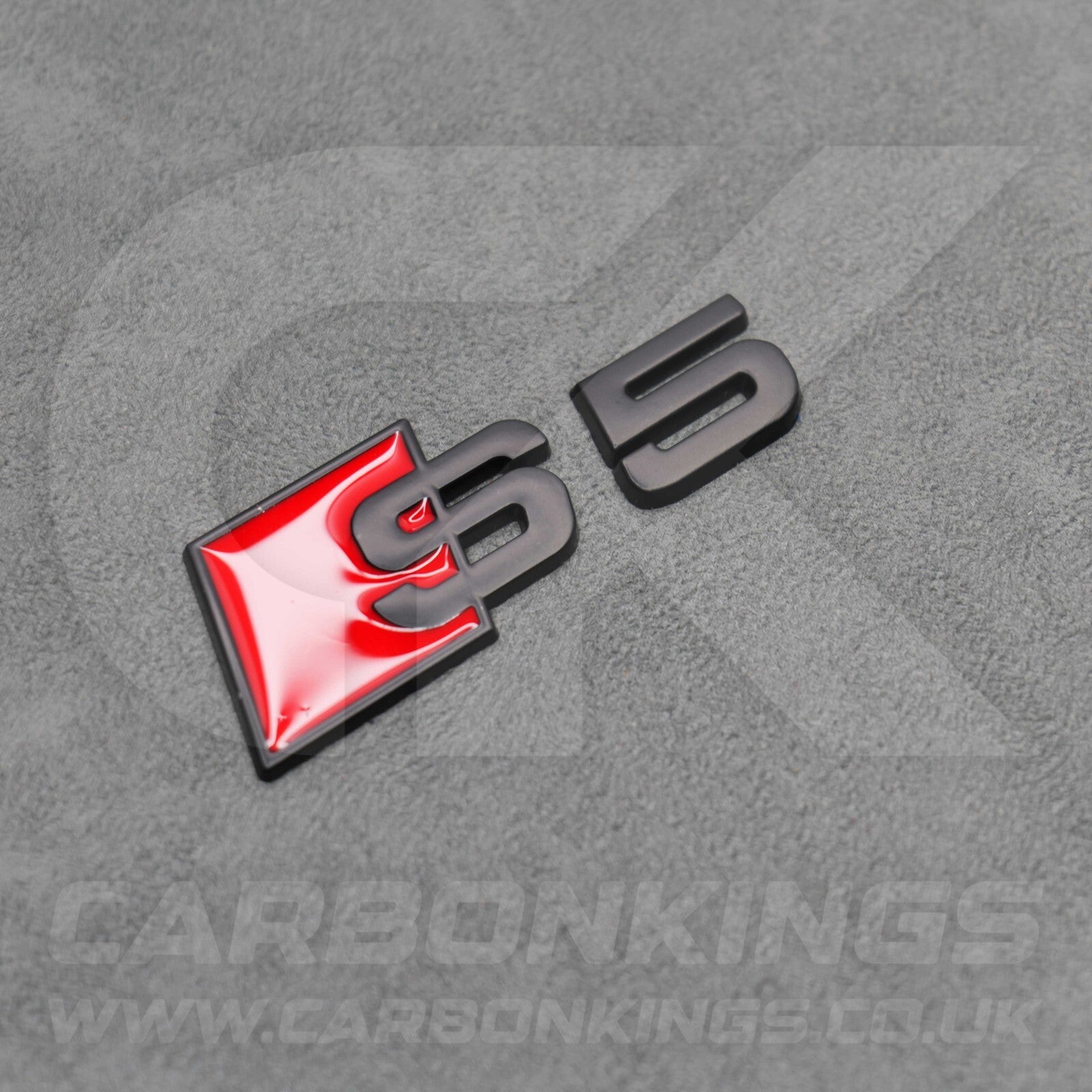 Audi S5 Matte Black Boot Rear Badge Letters Logo Emblem B8 8T B8.5 8.5T B9 B10