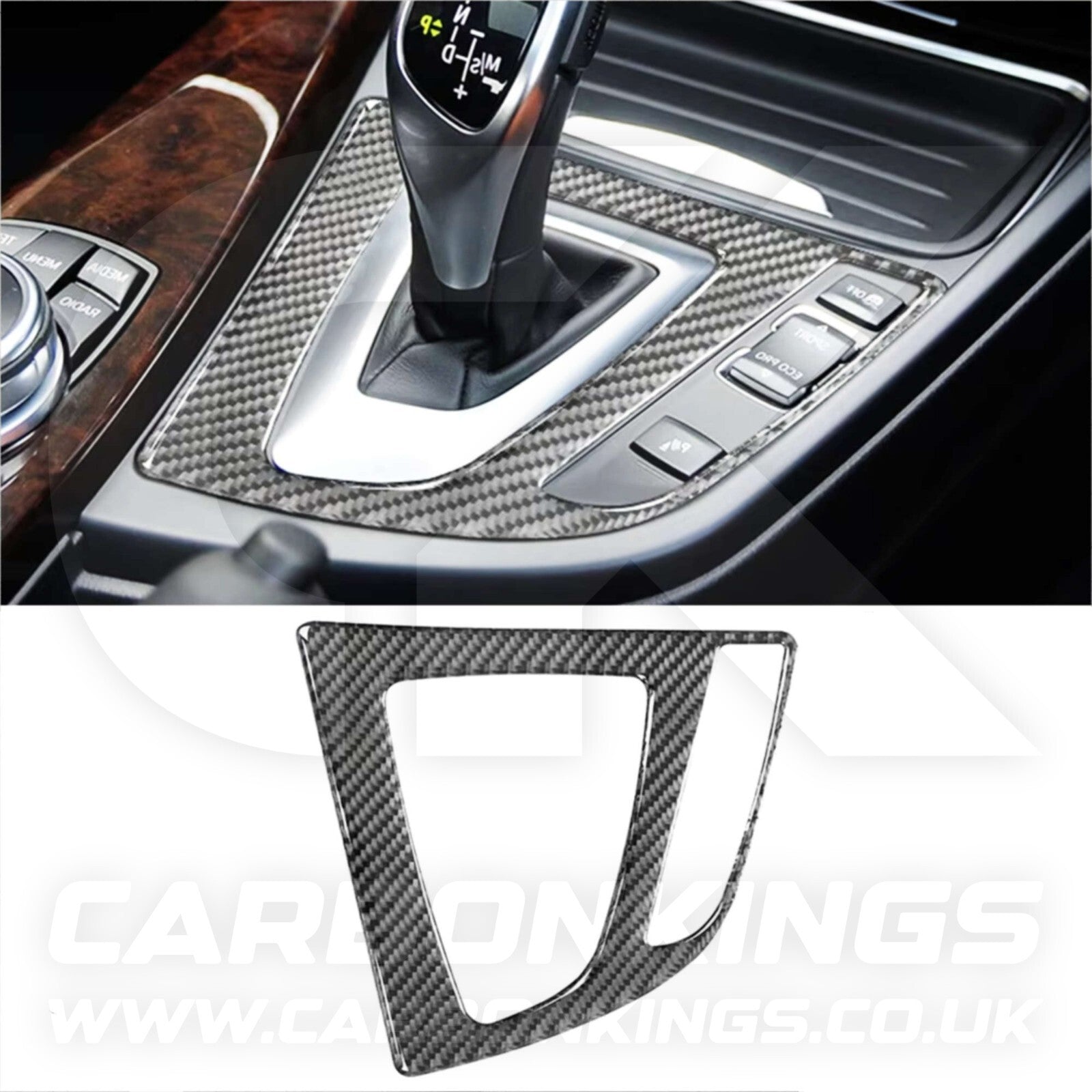 BMW Carbon Fibre Gear Knob Surround Trim 3 4 Series F30 F34 F32 F33 335i 435i