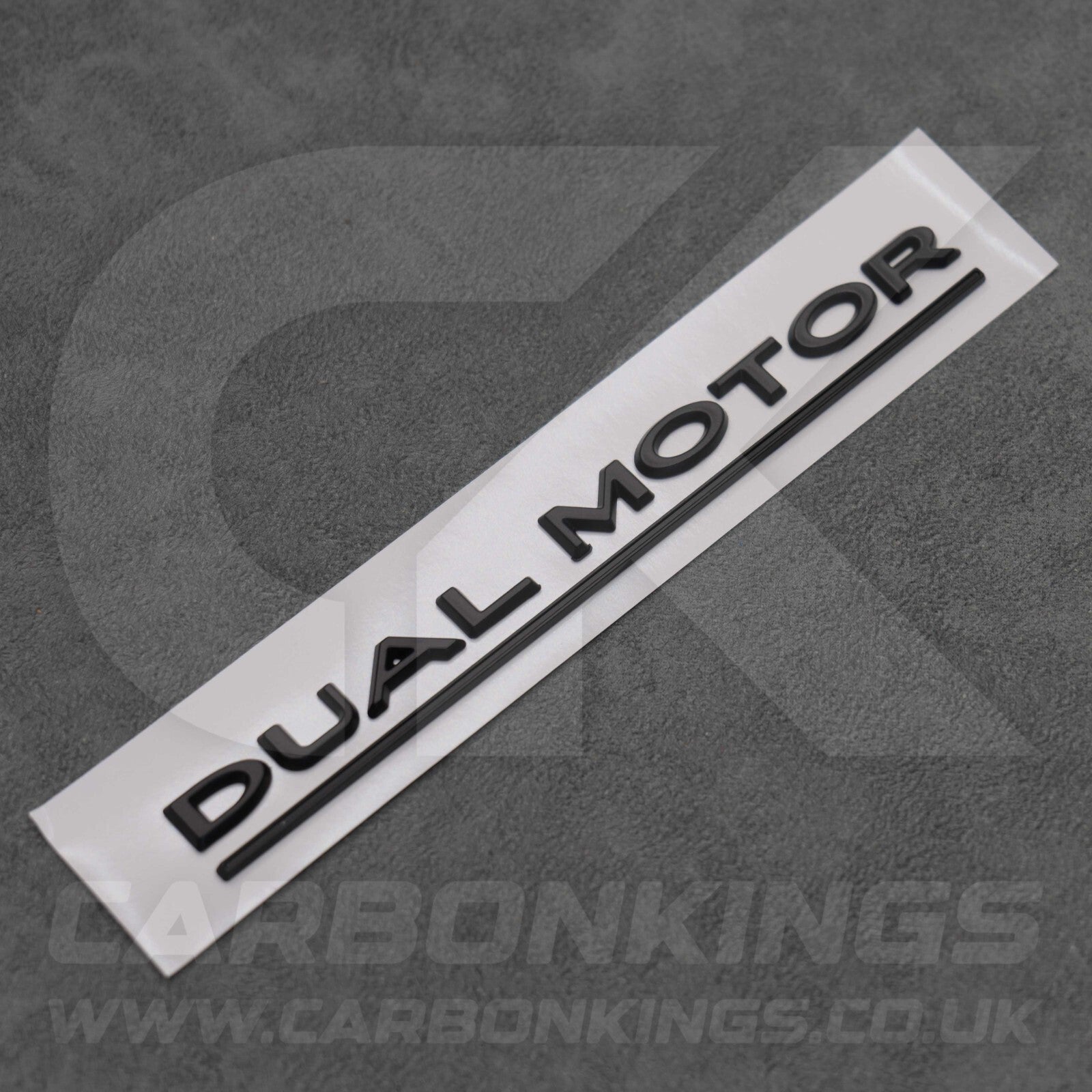 Tesla Matte Black Dual Motor Rear Boot Badge Letters Model S 3 X Y Performance