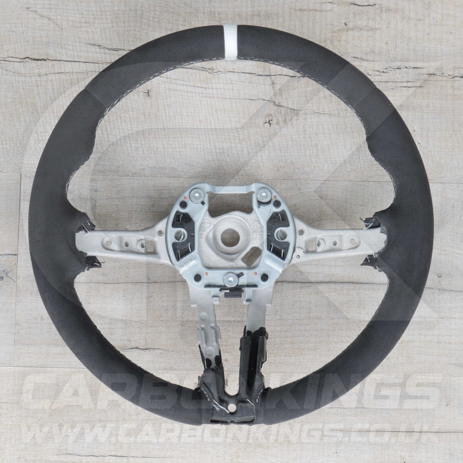 BMW Alcantara M Sport White Steering Wheel 1 2 3 4 X1 X3 X4 X5 X6 M2 M3 M4 F80 +