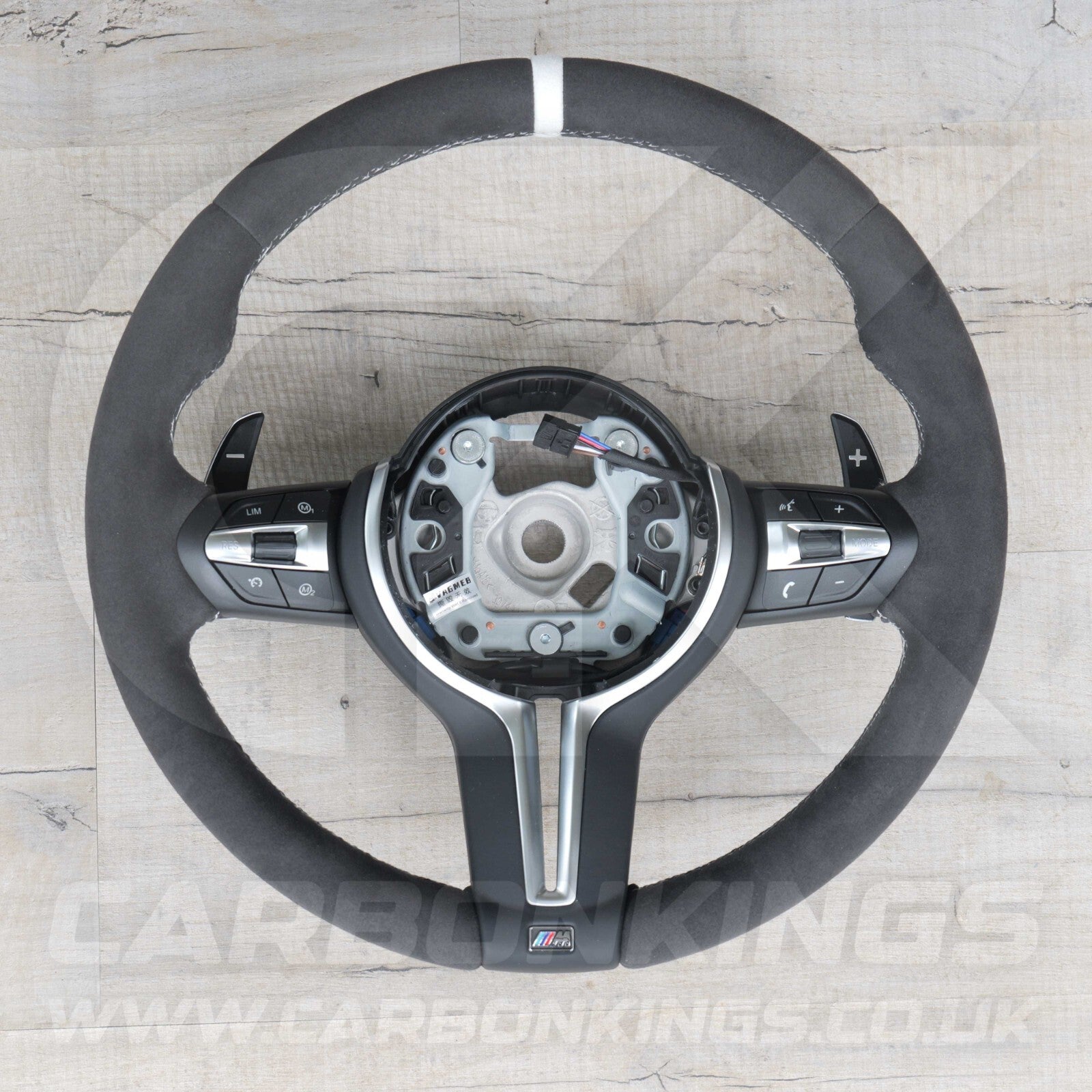 BMW Alcantara M Sport White Steering Wheel 1 2 3 4 X1 X3 X4 X5 X6 M2 M3 M4 F80 +