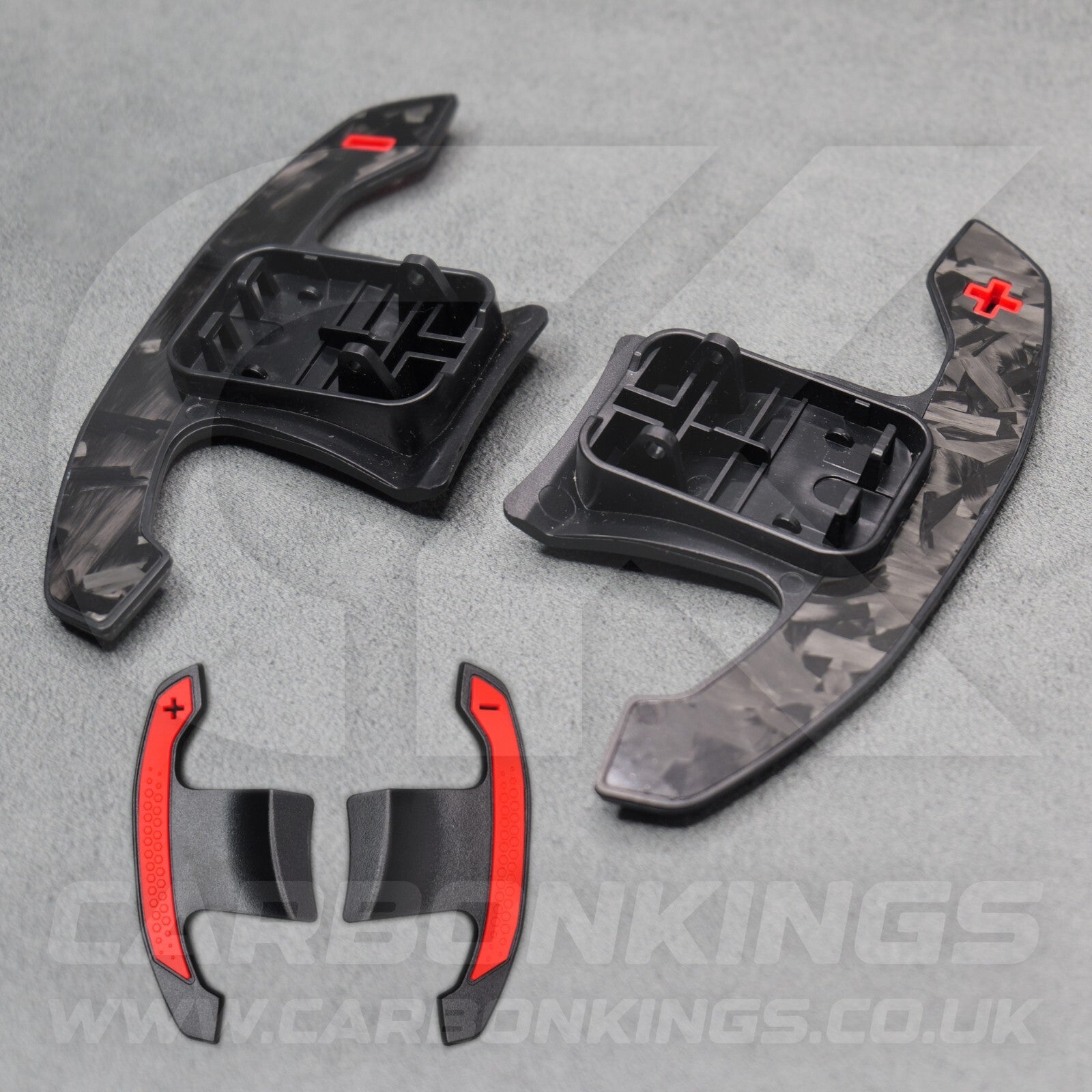 BMW Genuine Forged Carbon Fibre & Red Gear Shifter Paddles F80 M3 F82 F83 M4 M2