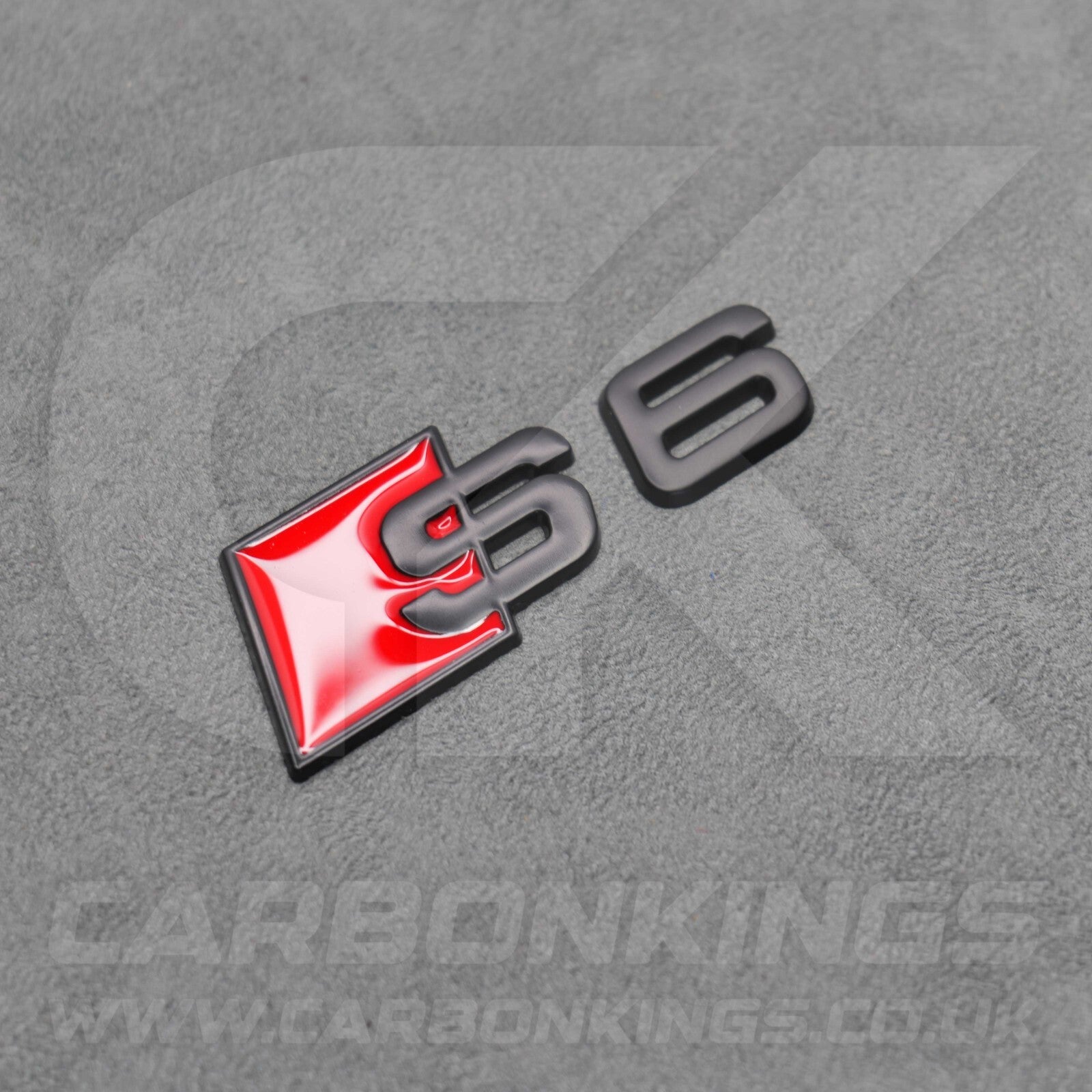 Audi S6 Matte Black Boot Rear Badge Letters Logo Emblem C4 C5 C6 C7 C7.5 C8
