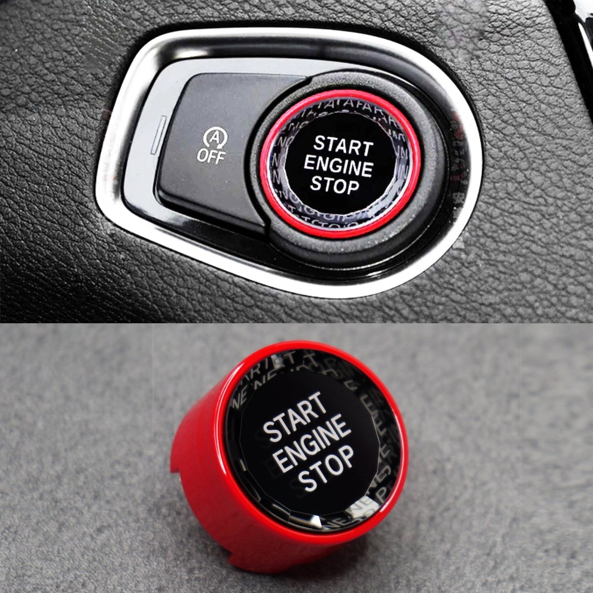 Red Crystal Start Engine Button for BMW M2 M3 M4 M5 M6 M140i G30 F80 F82 F30 F85 F87 - Interior Styling | Carbon Kings