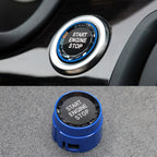 Blue Crystal Start Engine Button for BMW 5 6 7 Series F01 F02 F10 F11 F12 2009 - Interior Styling | Carbon Kings