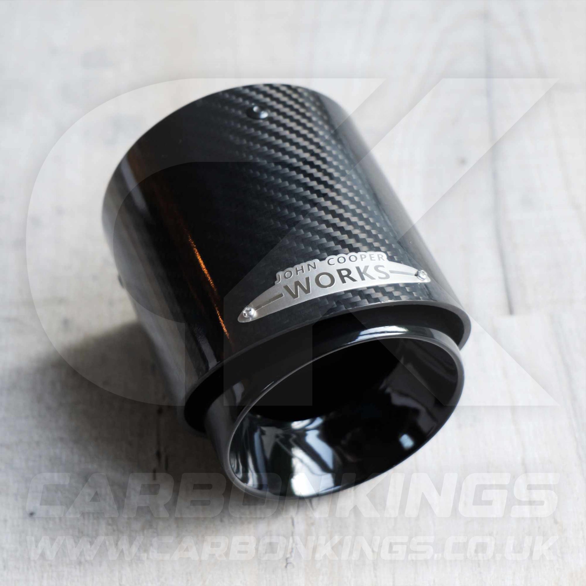 72mm Mini JCW Carbon Fibre / Black Exhaust Tip R55 R56 R57 R58 R59 R60 R61 Cooper