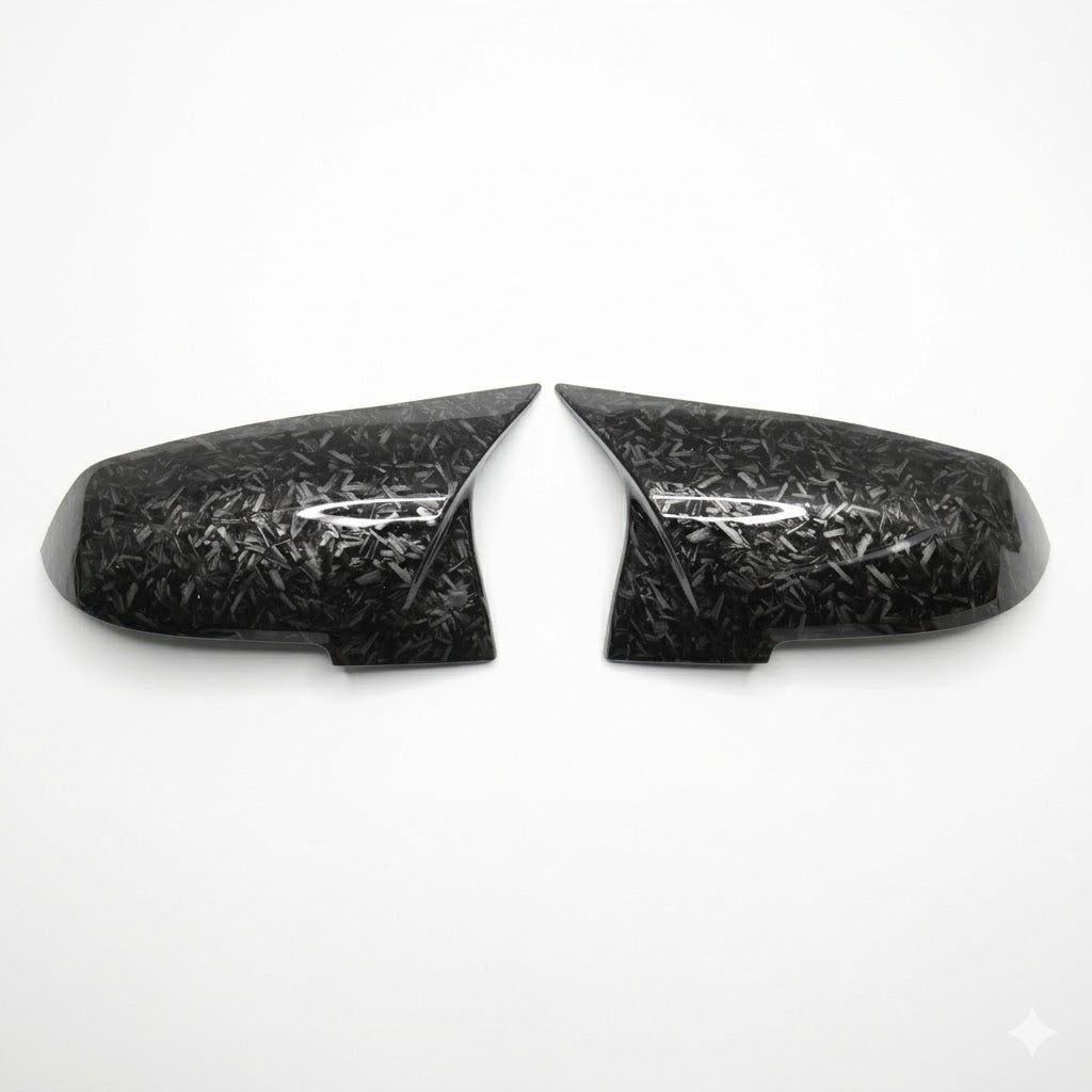 Forged Carbon Fibre Style Mirror Covers for BMW 1 2 3 4 Series F20 F22 F30 F32 i3 i3S