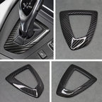 Carbon Fibre Style Gear Knob Surround BMW F20 F30 F34 M135i M140i M235i M240i - Interior Styling | Carbon Kings
