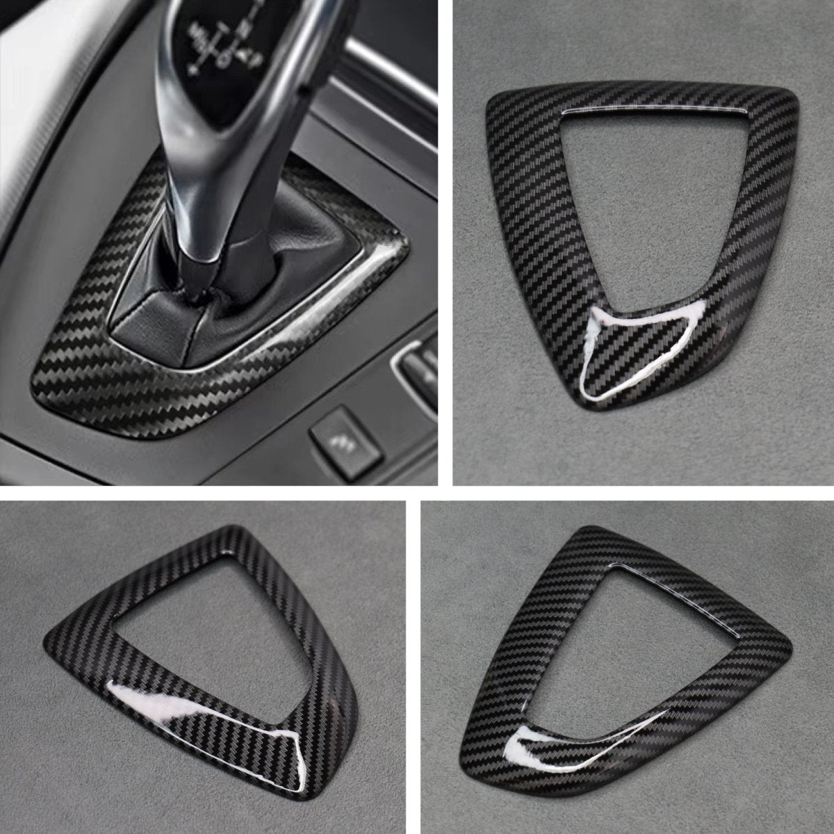 Carbon Fibre Style Gear Knob Surround BMW F20 F30 F34 M135i M140i M235i M240i - Interior Styling | Carbon Kings
