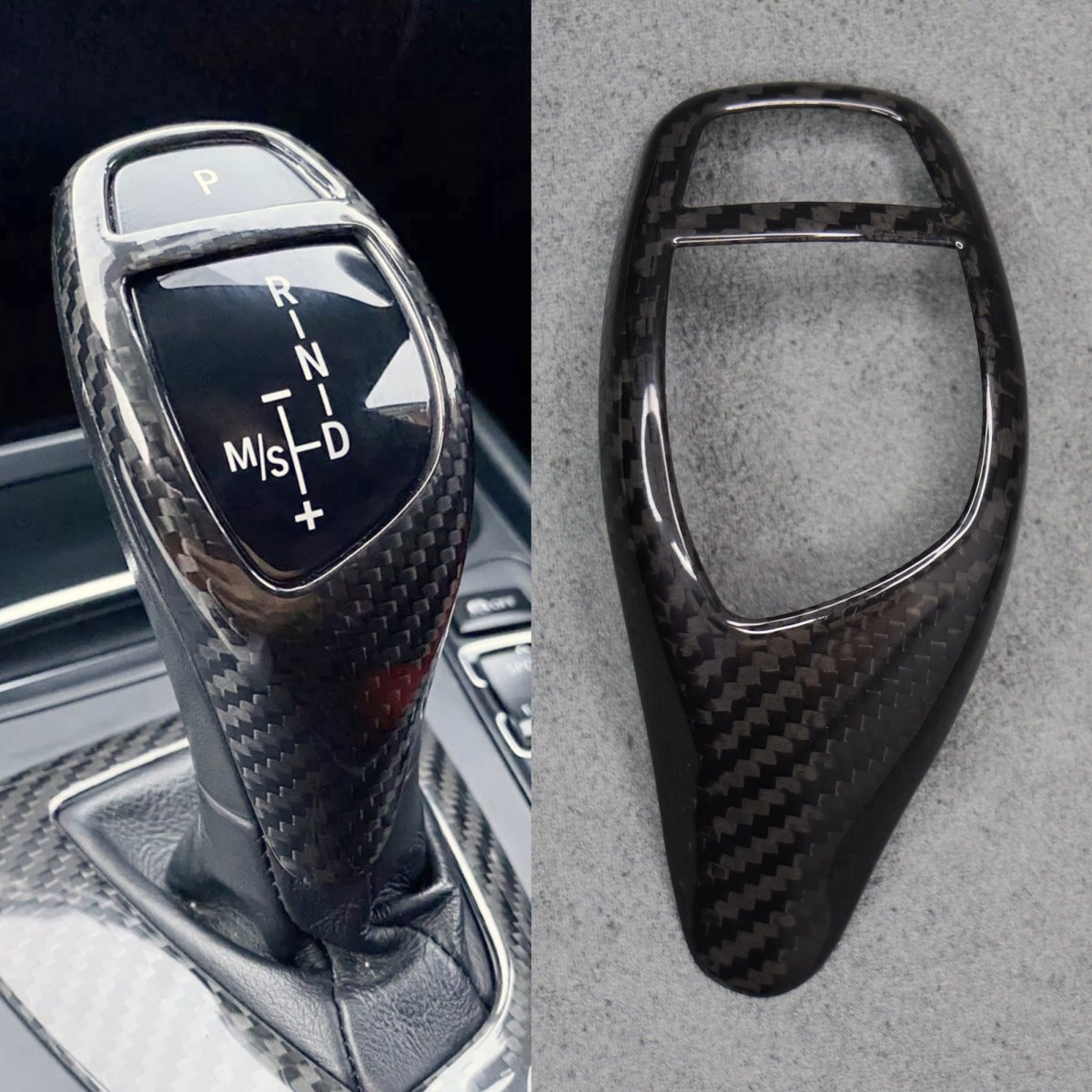Carbon Fibre Gear Knob Trim for BMW F15 F20 F30 M135i M140i M235i M240i - Interior Styling | Carbon Kings