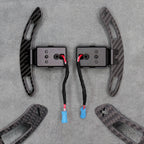 Magnetic Carbon Fibre Gear Shifter Paddles for BMW F80 M3 F82 M4 F87 M2 G80 G82 G87 - Interior Styling | Carbon Kings