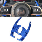 Blue Alloy Extended Gear Shifter Paddles for Volkswagen VW Golf MK7 7.5 GTI GTD R TSI DSG