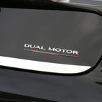 Silver Chrome Dual Motor Rear Boot Badge Letters for Tesla Model S 3 X Y Performance