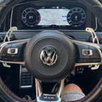 Silver Alloy Extended Gear Shifter Paddles for Volkswagen VW Golf MK7 7.5 GTI GTD R TSI DSG