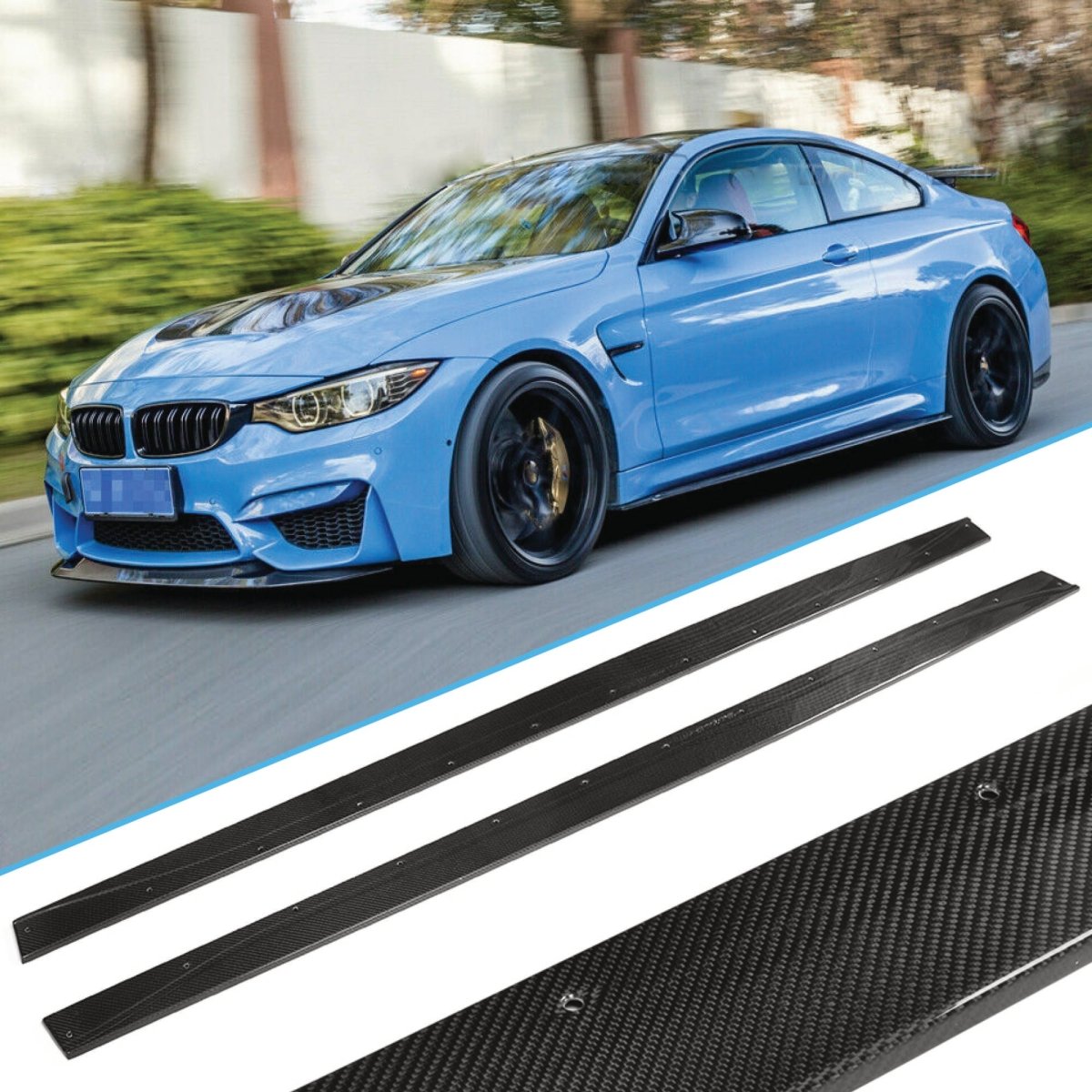 Carbon Fibre Side Skirts for BMW F80 M3 F82 F83 M4 - Exterior Styling | Carbon Kings