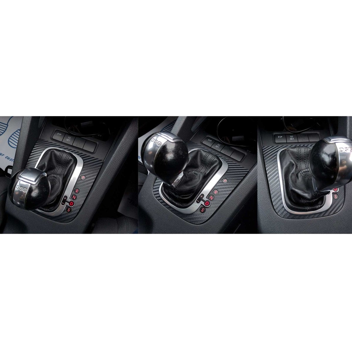 Carbon Fibre DSG Gear Knob Sticker for Volkswagen Golf R32 GTI GTD Scirocco MK5 MK6 - Interior Styling | Carbon Kings