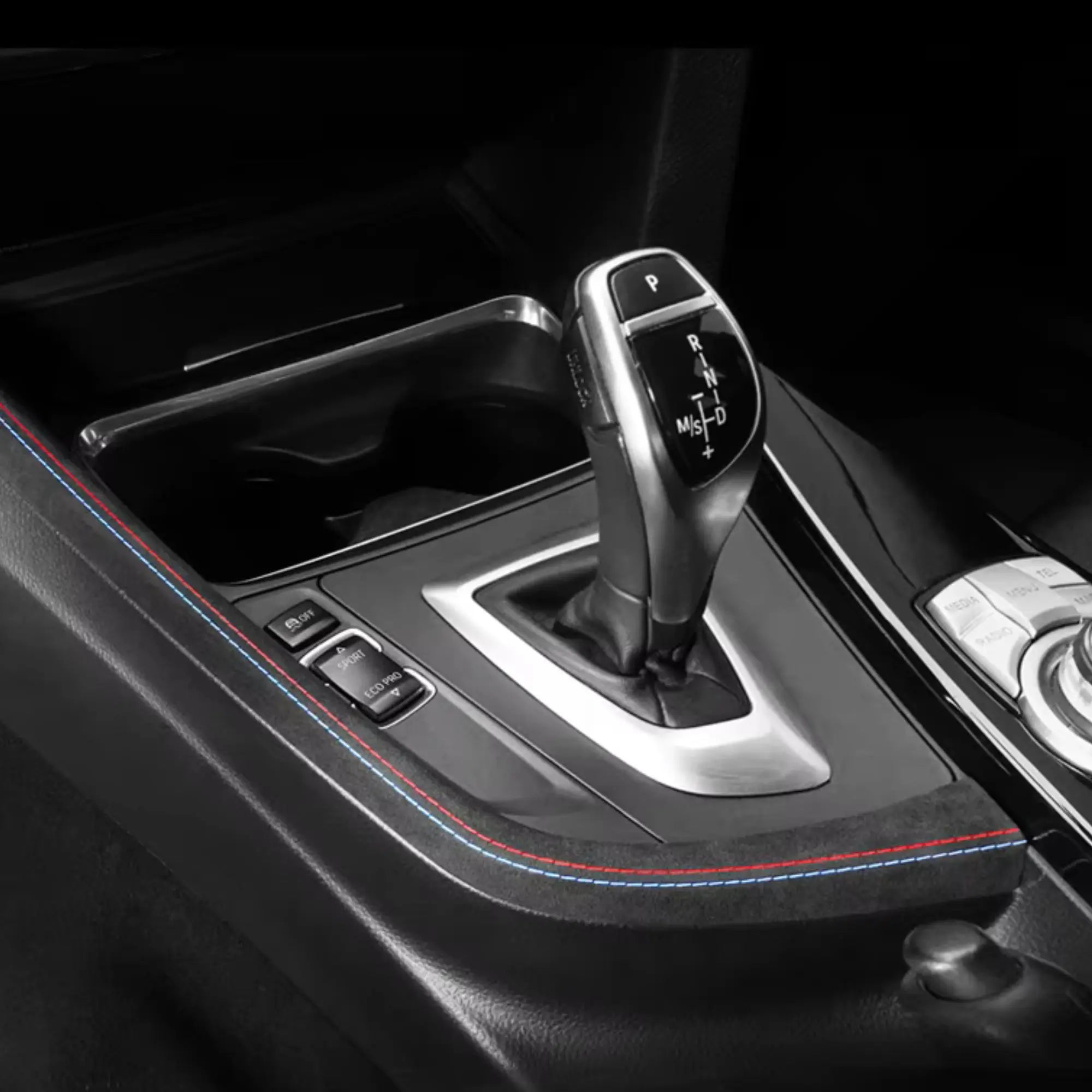 Alcantara Gear Shifter Knob Surrounding Trim for BMW 3 Series F30 F31 F34