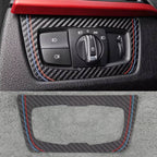 Carbon Fibre Style Headlight Switch Trim for BMW F30 F34 F80 M3 F82 M4 M5 F87 M2 - Interior Styling | Carbon Kings