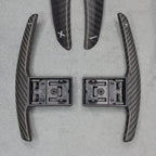 Satin Carbon Fibre Shifter Paddles BMW M3 M4 M2 F80 F82 F87 M5 M6 X5M X6M M - Interior Styling | Carbon Kings