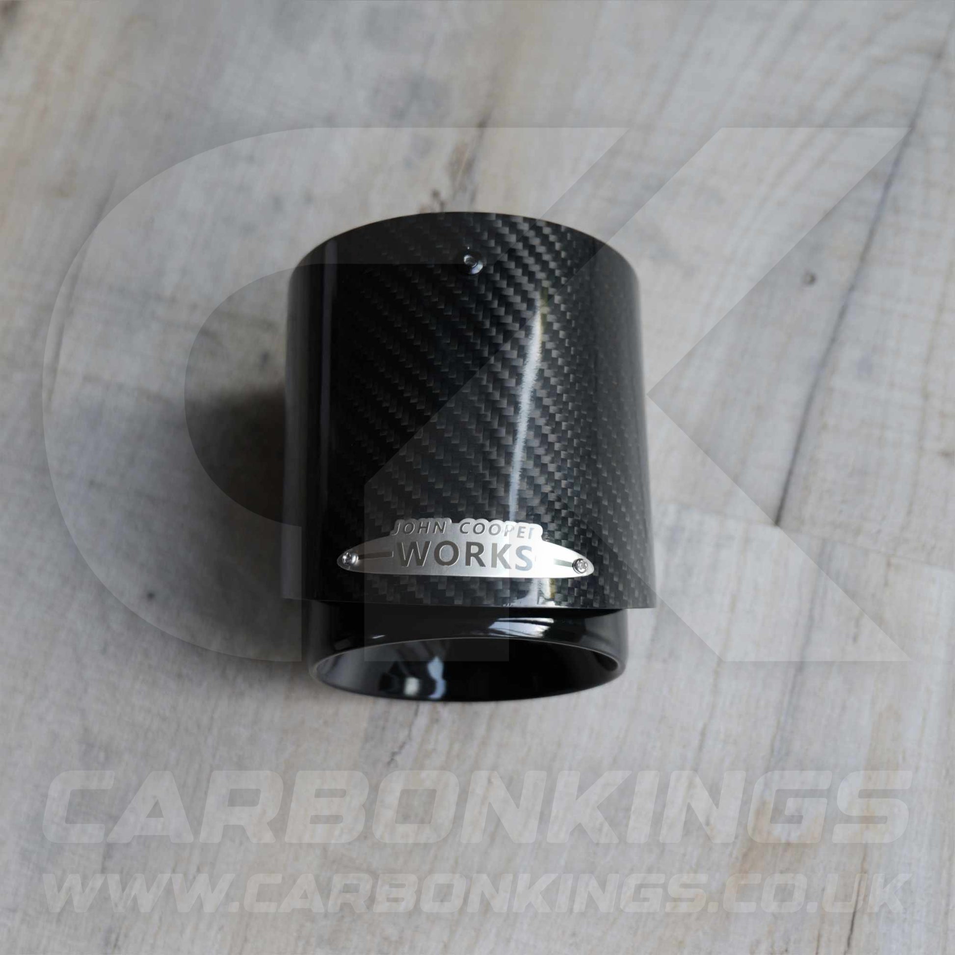 72mm Mini JCW Carbon Fibre / Black Exhaust Tip R55 R56 R57 R58 R59 R60 R61 Cooper