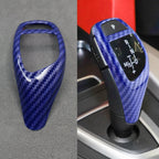 Blue Carbon Fibre Style Gear Shift Knob Cover Trim for BMW F30 F20 F10 F15 F25 X5 X3 - Interior Styling | Carbon Kings