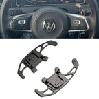 Black Alloy Extended Gear Shifter Paddles for Volkswagen VW Golf MK7 7.5 GTI GTD R TSI DSG