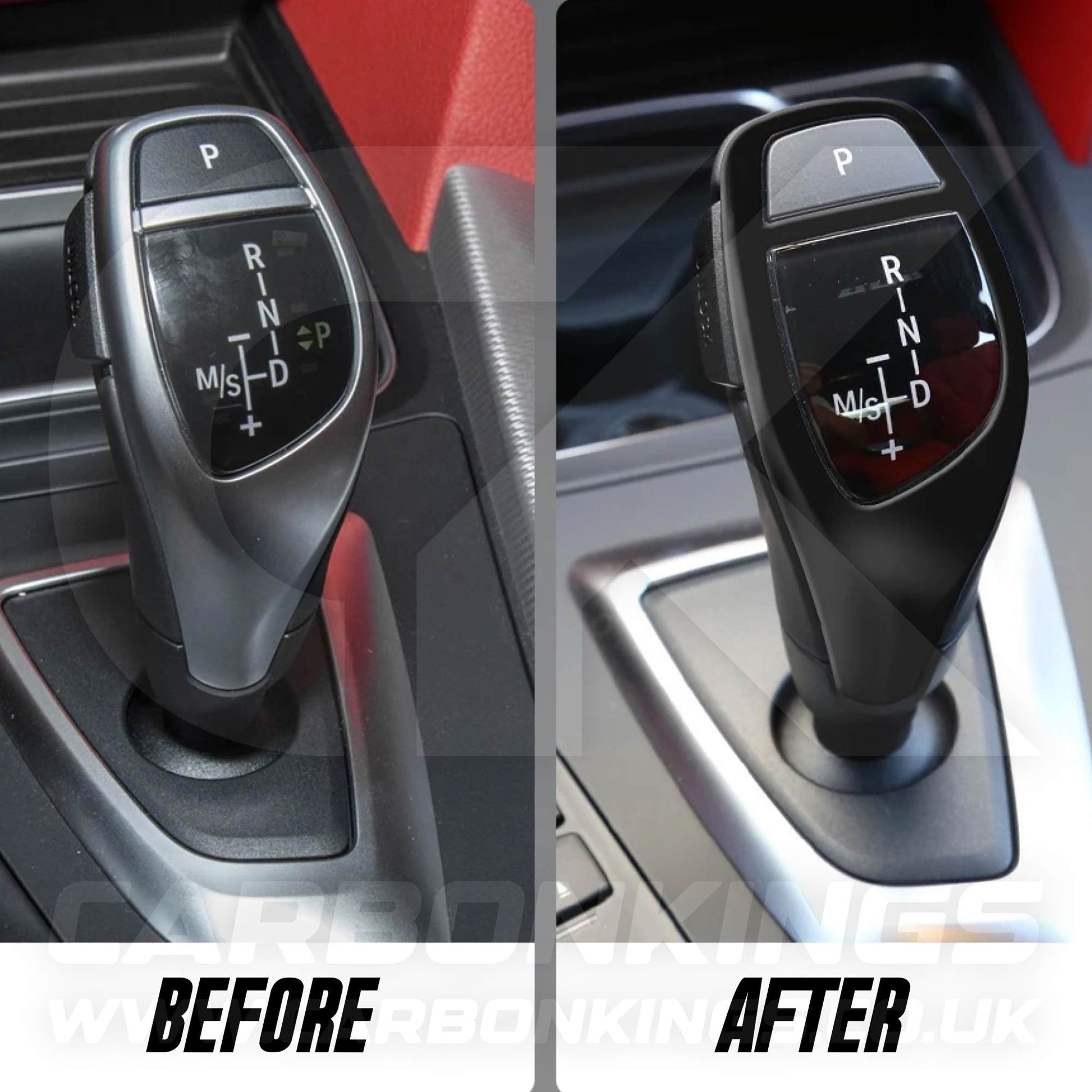 BMW Gloss Black Gear Shift Knob Cover Trim for F30 F20 F10 F15 F25 X5 X3
