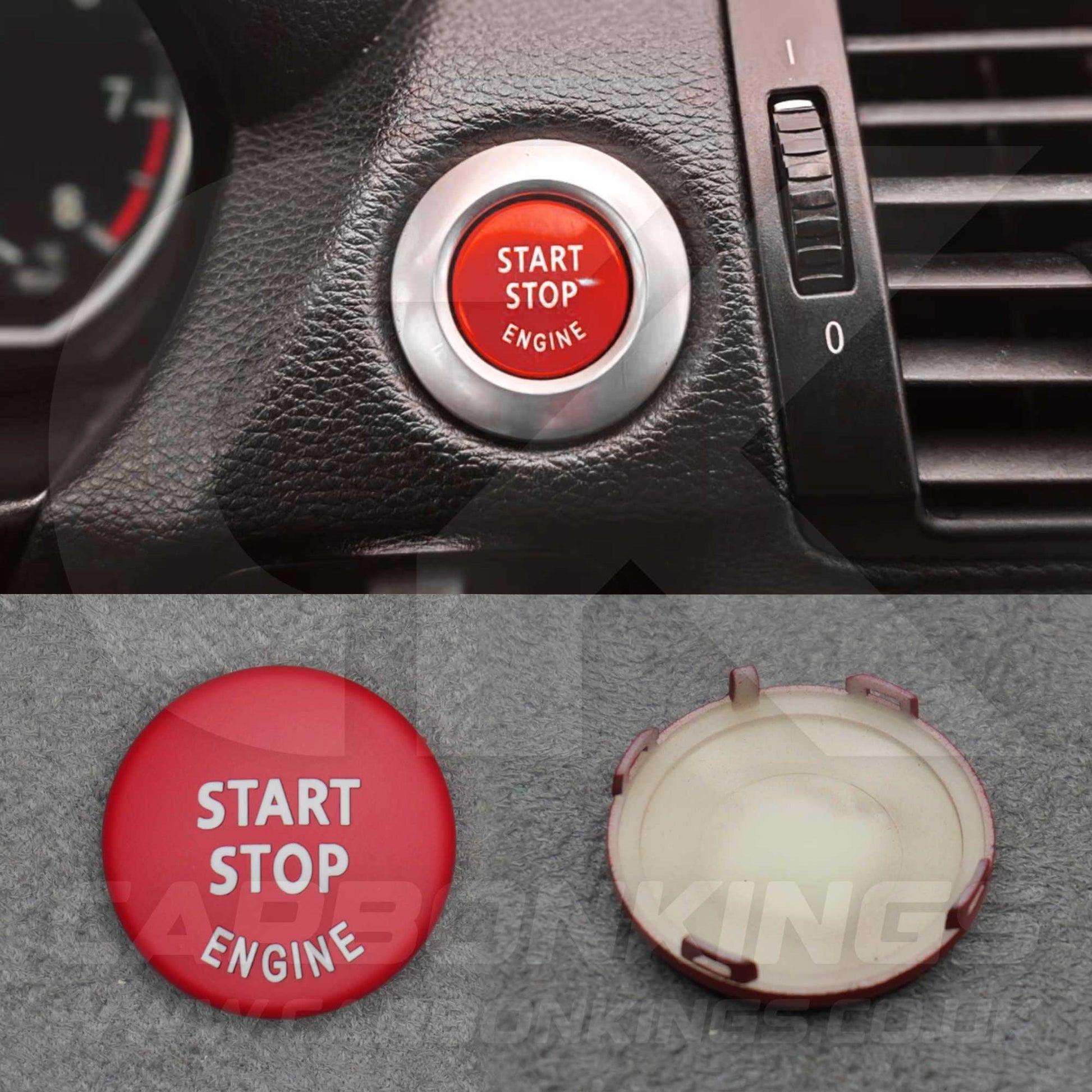 BMW Matte Red Start Stop Engine Button for E90 E92 E93 M3 4.0 V8