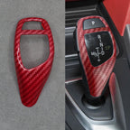 Red Carbon Fibre Style Gear Shift Knob Cover Trim for BMW F30 F20 F10 F15 F25 X5 X3 - Interior Styling | Carbon Kings