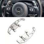 Silver Alloy Extended Gear Shifter Paddles for Volkswagen VW Golf MK7 7.5 GTI GTD R TSI DSG