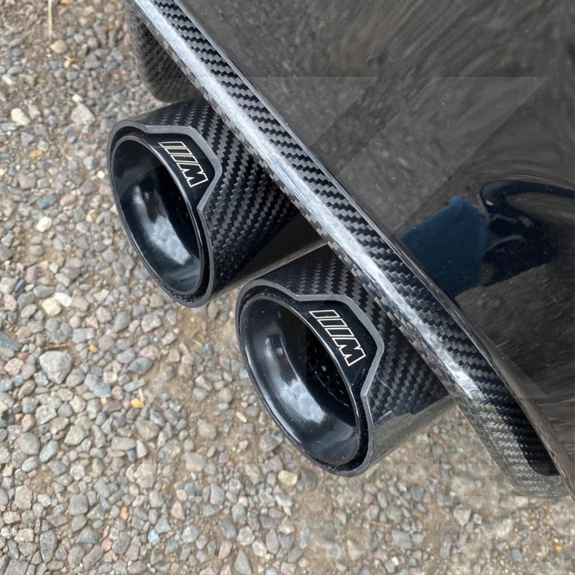 BMW M Performance Carbon Fibre Black Exhaust Tips M2 M3 M4 M5 F80 F82 F83 F87 F10 M5