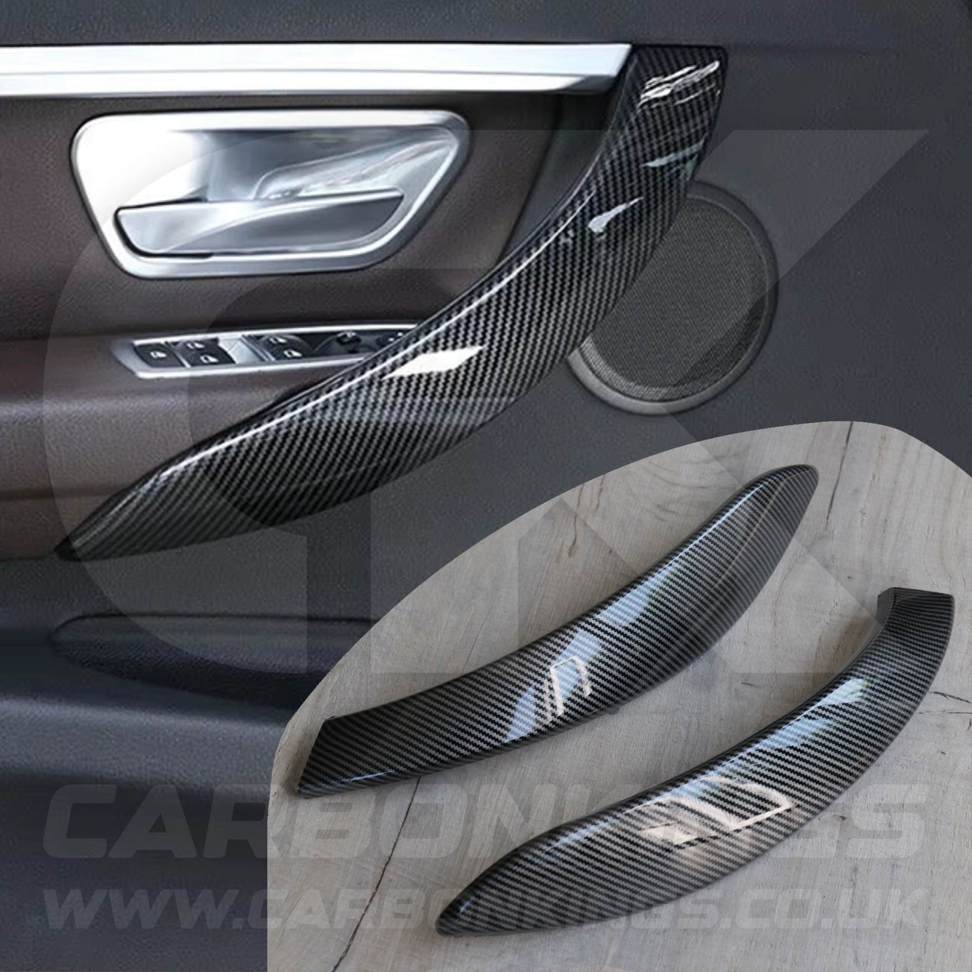 Carbon Fibre Style Door Handle Covers BMW 3 4 Series F30 F31 F34 F32 F33 F36