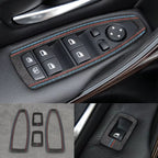 Alcantara Window Switch Covers for BMW 1 3 4 Series F20 F30 F34 M135i M140i M335i M435i - Interior Styling | Carbon Kings