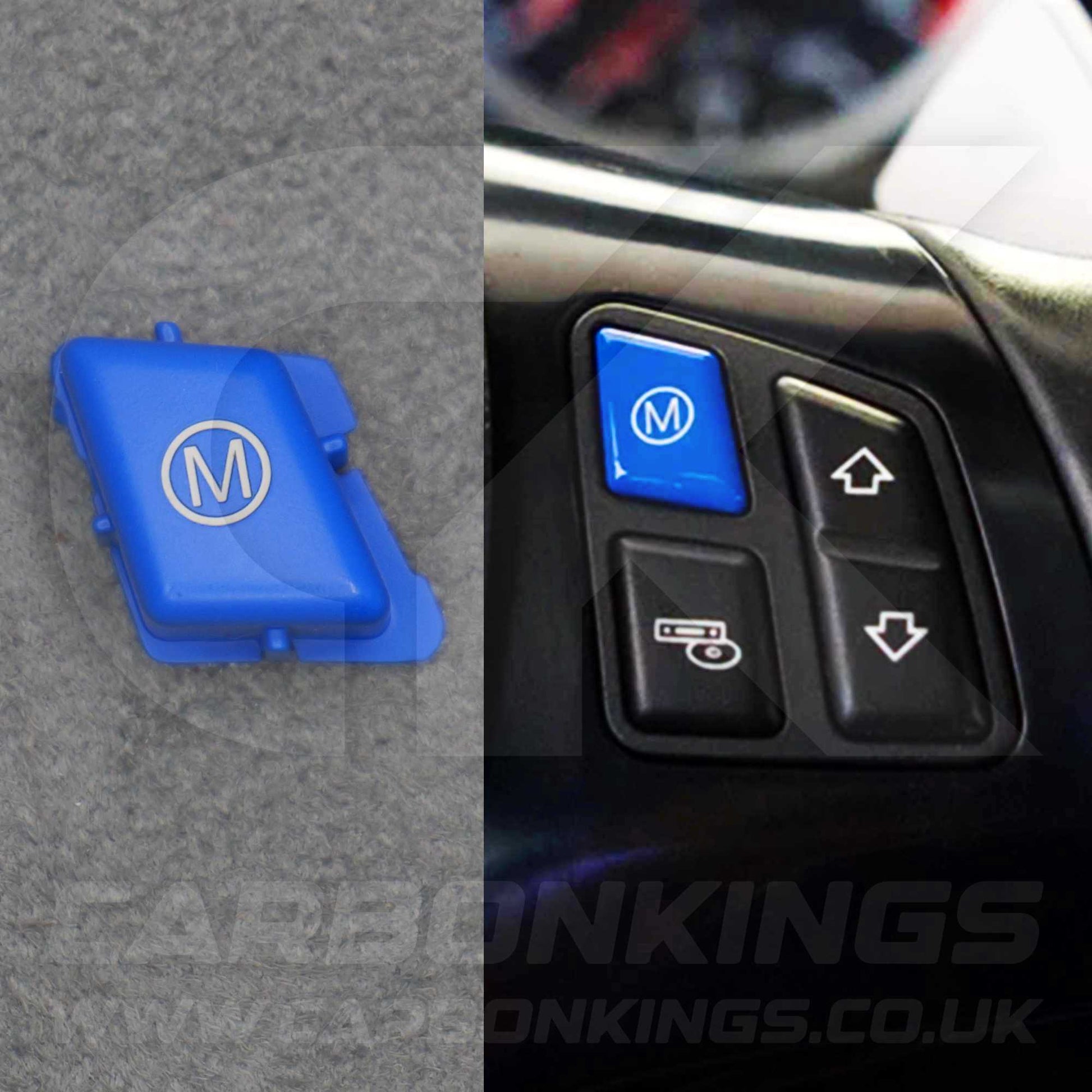 BMW Matte Blue M Mode Button Steering Wheel for E90 E92 E93 M3 4.0 V8