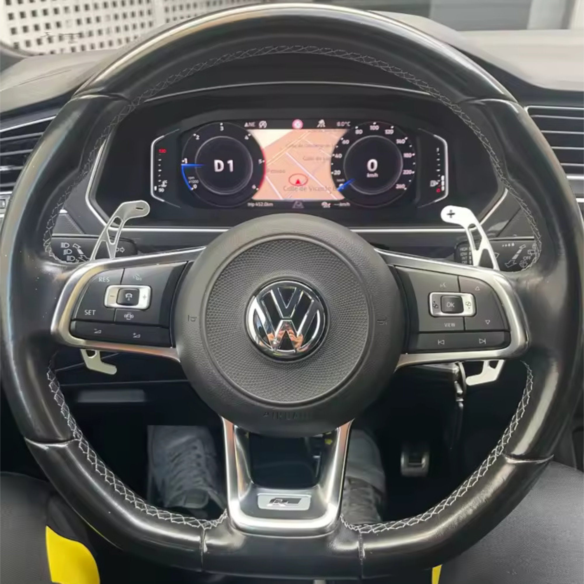 Silver Alloy Extended Gear Shifter Paddles for Volkswagen VW Golf MK7 7.5 GTI GTD R TSI DSG