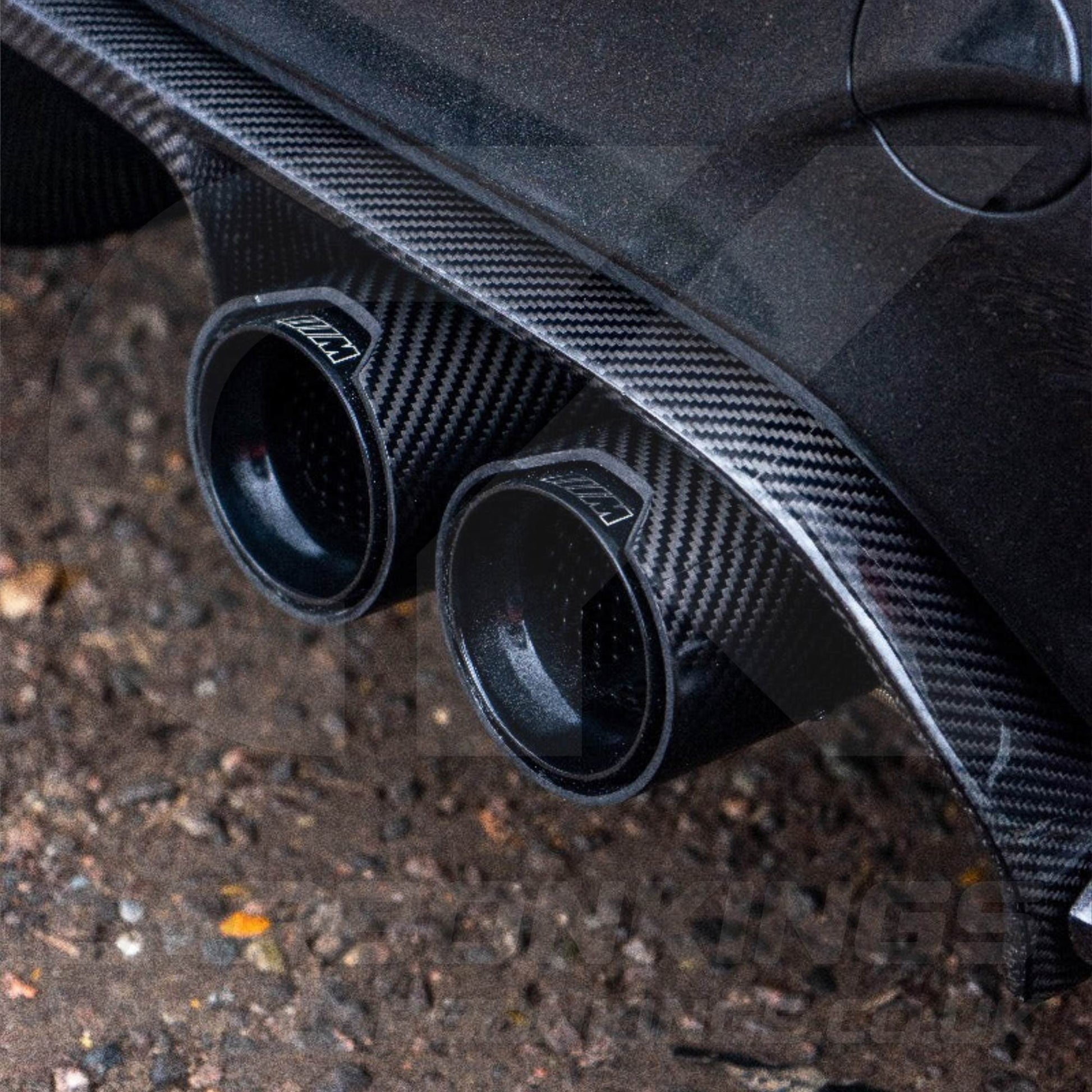 BMW M Performance Carbon Fibre Black Exhaust Tips M2 M3 M4 M5 F80 F82 F83 F87 F10 M5