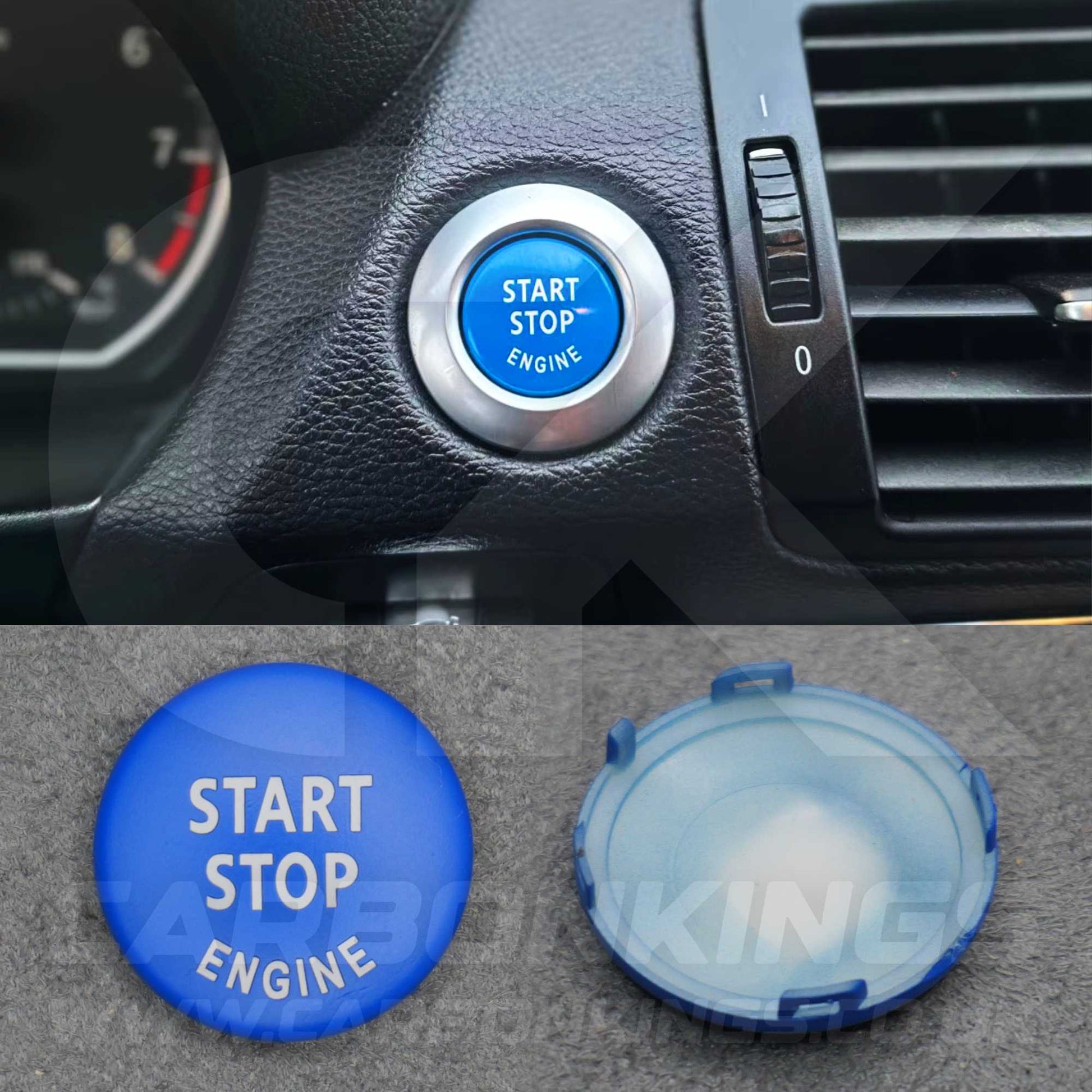BMW Matte Blue Start Stop Engine Button for E90 E92 E93 M3 4.0 V8