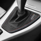 Alcantara Suede Gear Knob Surround Trim Cover for BMW 3 Series E90 E91 E92 E93 M3 V8