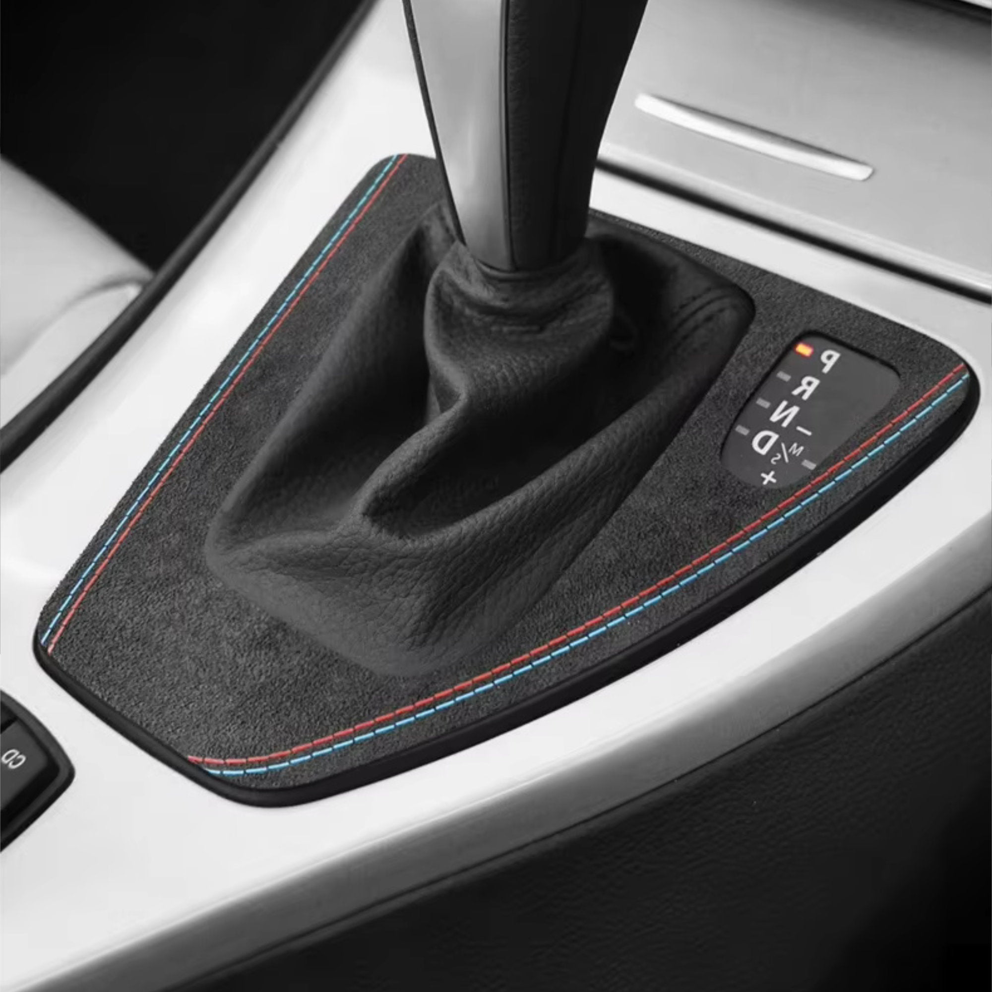 Alcantara Suede Gear Knob Surround Trim Cover for BMW 3 Series E90 E91 E92 E93 M3 V8