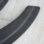 Alcantara Door Handle Covers Printed Red Blue Stitching BMW 3 4 Series F30 F31 F34 F32 F33 F36