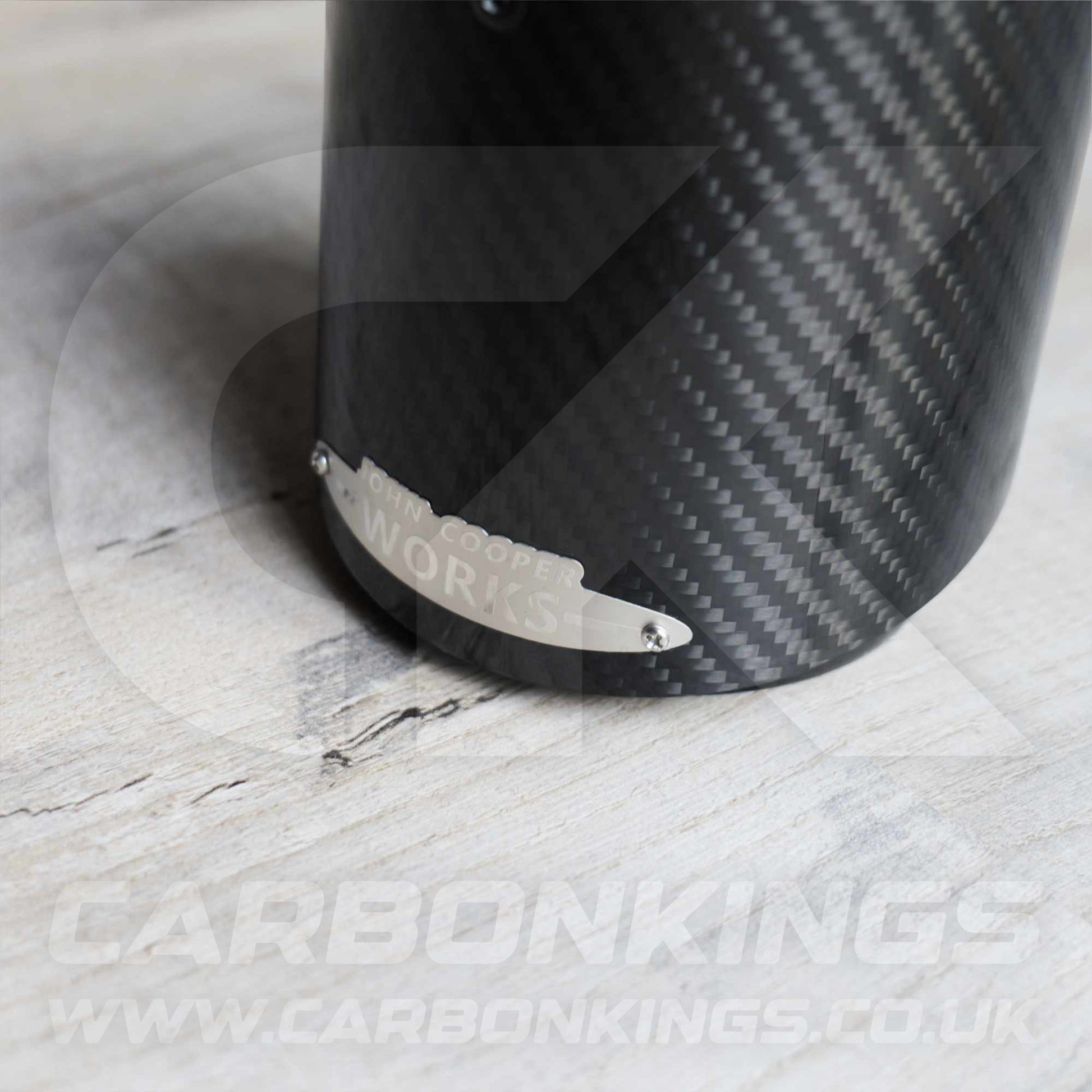72mm Mini JCW Carbon Fibre / Black Exhaust Tip R55 R56 R57 R58 R59 R60 R61 Cooper