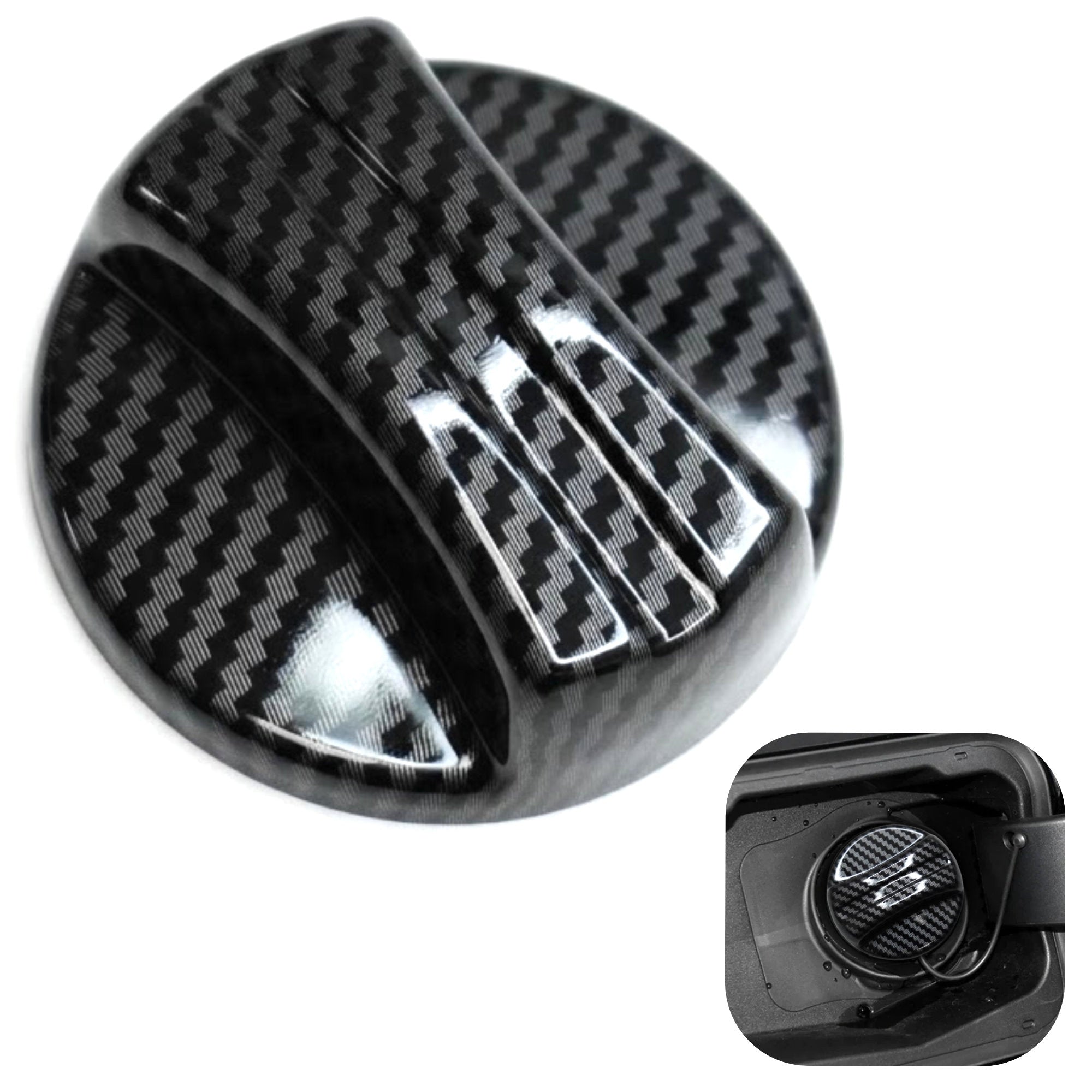 Carbon Fibre Style Fuel Cap Filler Cover for BMW 1 2 3 4 5 Series M2 M3 M4 M5