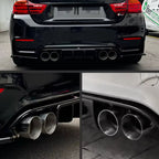 4x Multicoloured Oversized Stainless Steel Exhaust Tips for BMW M2 M3 M4 M5 F87 F80 F82 F10 M6 F06/F12/F13 70MM