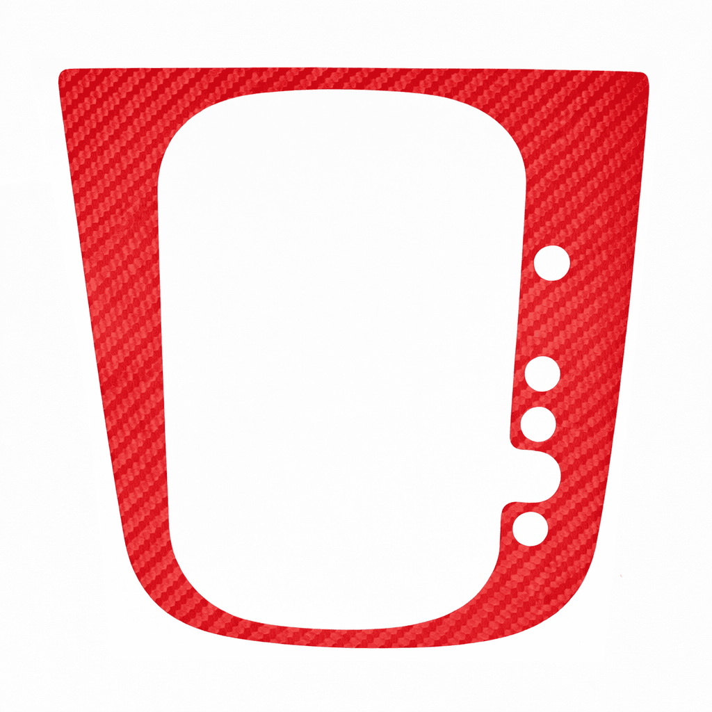 Red Carbon Fibre DSG Gear Knob Sticker for Volkswagen Golf R32 GTI GTD Scirocco MK5 MK6