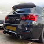 2x Chrome Silver Oversized Stainless Steel Exhaust Tips for BMW F20 F21 F22 F30 F32 M135i M140i M235i