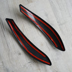 Alcantara Door Handle Covers Printed Red Blue Stitching BMW 3 4 Series F30 F31 F34 F32 F33 F36
