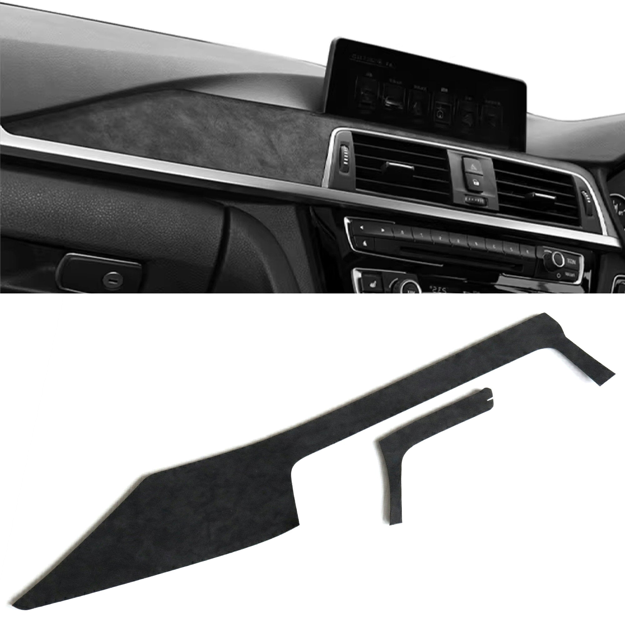 Alcantara Dash Center Console Trim Cover for BMW 3 4 Series F30 F32 F34
